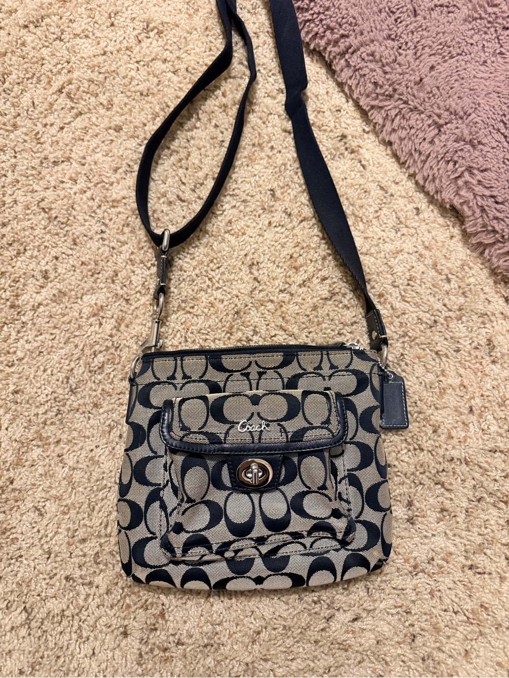 Coach Black Signature Crossbody Bag